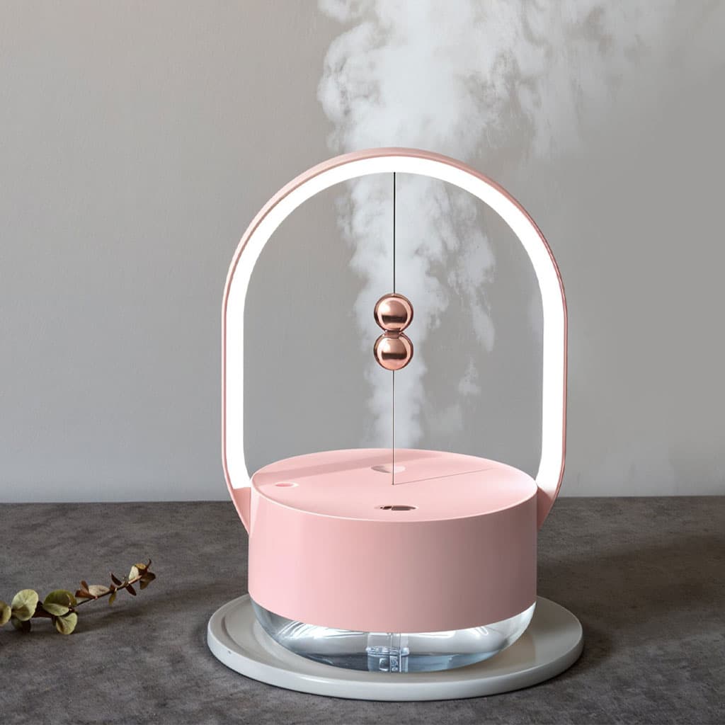 Humidificateur à brume de 350 ml portatifs avec veilleuse rechargeable USB – معطر جو مع مصباح 2في1 - Décoration - صورة 1
