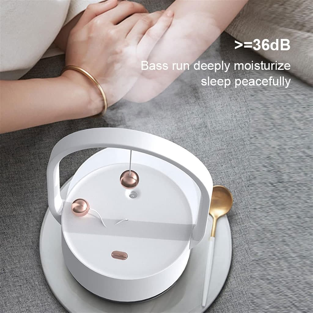 Humidificateur à brume de 350 ml portatifs avec veilleuse rechargeable USB – معطر جو مع مصباح 2في1 - Décoration - صورة 2