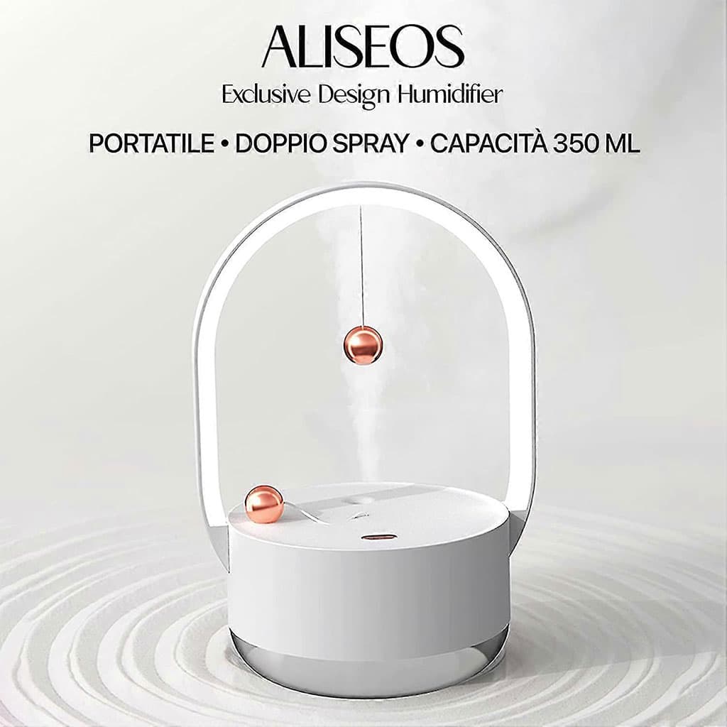 Humidificateur à brume de 350 ml portatifs avec veilleuse rechargeable USB – معطر جو مع مصباح 2في1 - Décoration - صورة 7