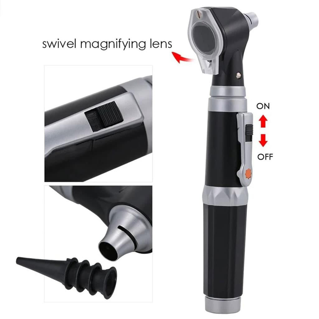 Otoscope 3X avec LED loupe de contrôle d’oreille portable avec 8 capuchons – جهاز فحص الأذن - Soins et Beauté - صورة 7