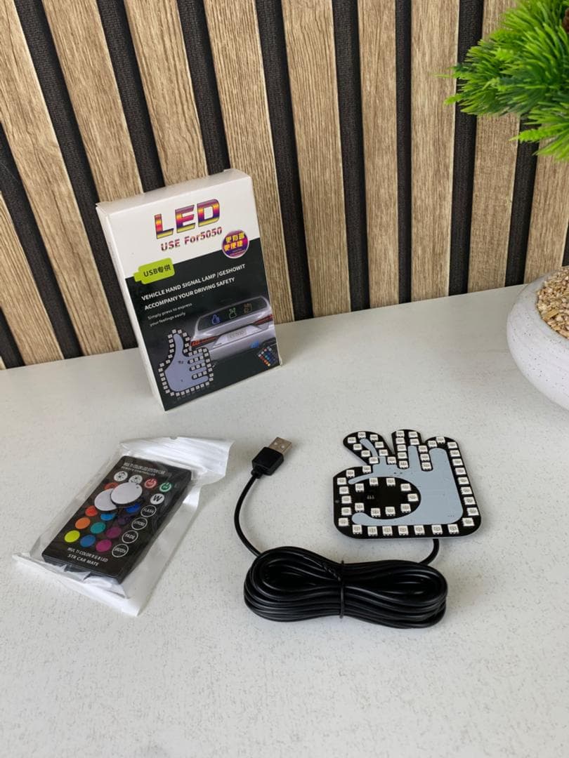 Lumière LED Doigts de Signalisation pour Voitures 1PCS - Accessoires Auto/Moto - صورة حقيقية 6