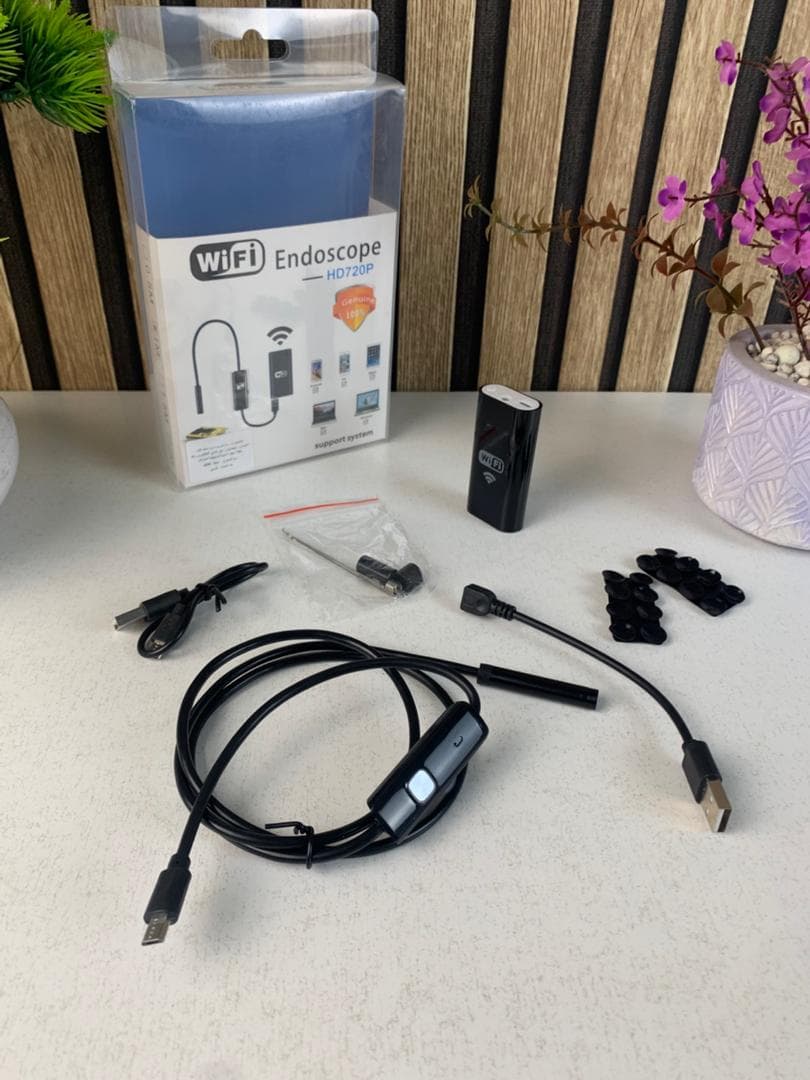 Endoscope WiFi Caméra d’inspection sans Fil 8 mm 6 LED réglables pour Smartphone – كاميرة للمناطق الضيقة - Électronique - صورة حقيقية 8