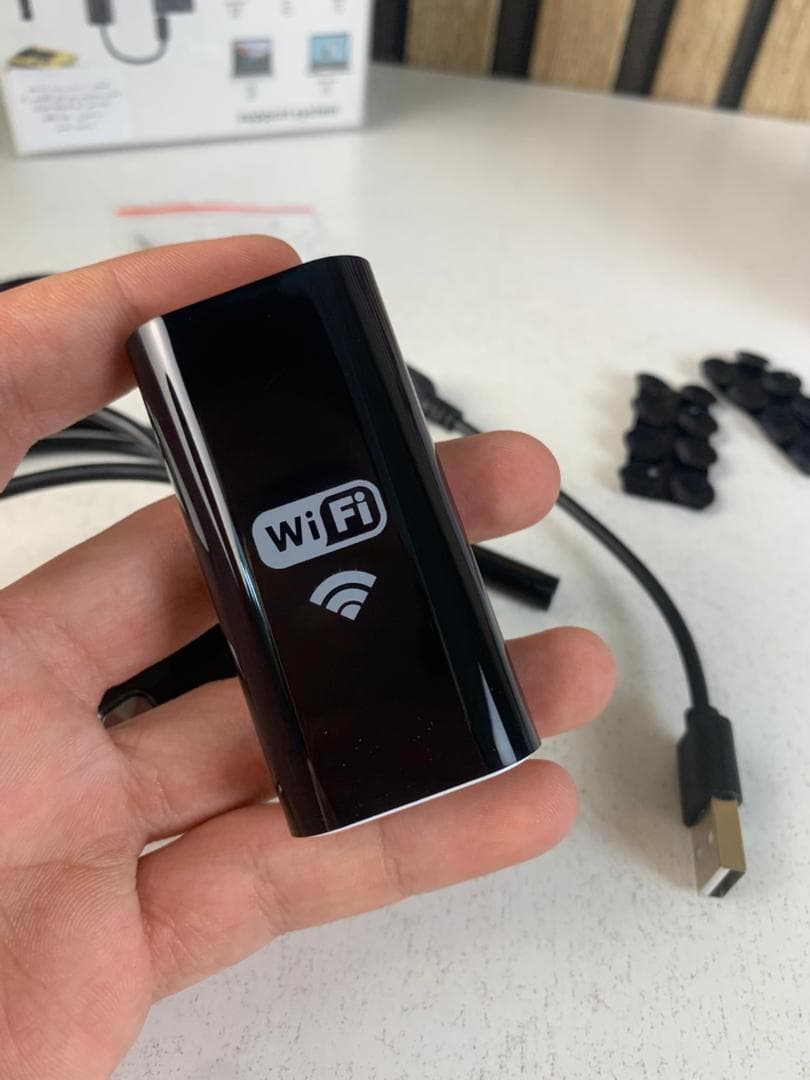 Endoscope WiFi Caméra d’inspection sans Fil 8 mm 6 LED réglables pour Smartphone – كاميرة للمناطق الضيقة - Électronique - صورة حقيقية 9