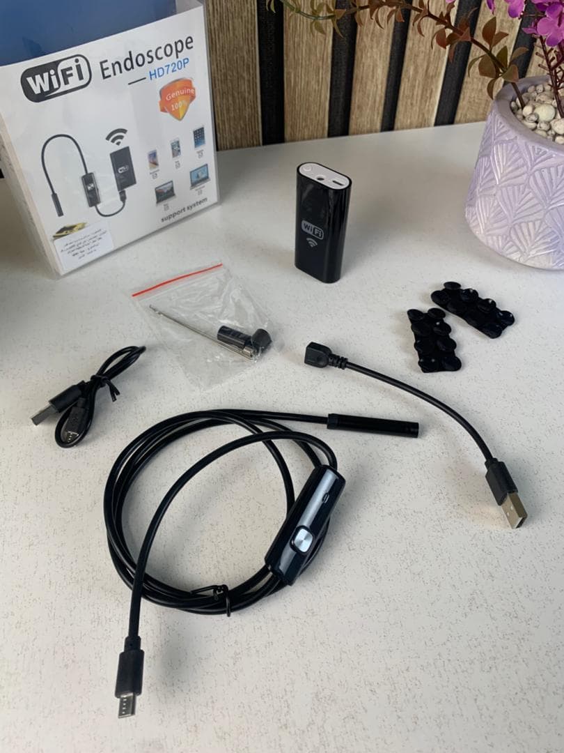 Endoscope WiFi Caméra d’inspection sans Fil 8 mm 6 LED réglables pour Smartphone – كاميرة للمناطق الضيقة - Électronique - صورة حقيقية 10