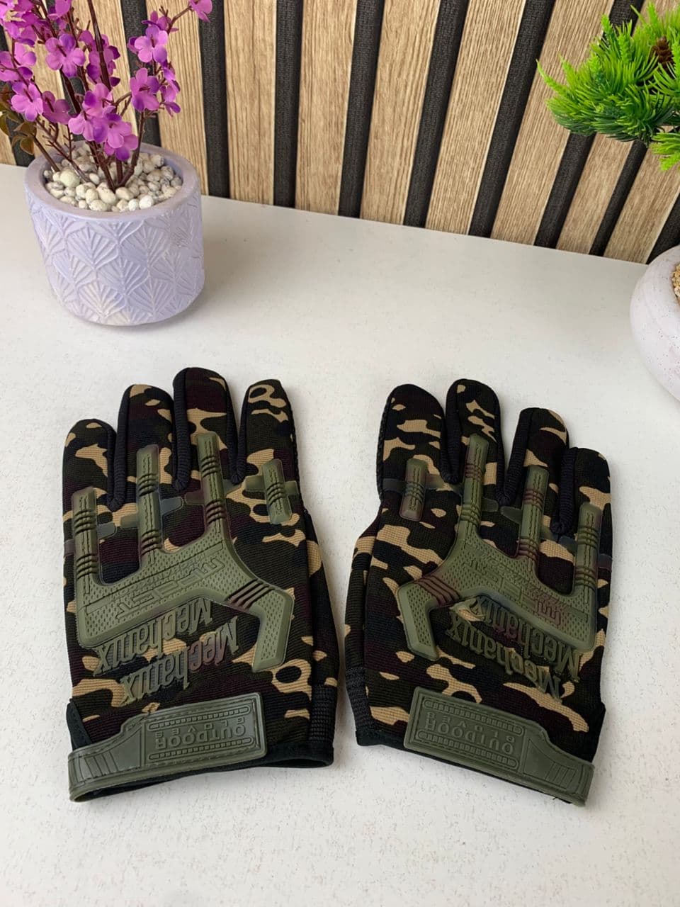 Gants Anti-dérapants pour moto avec conception d’amortissement – قفازات بخاصية اللمس وتصميم ممتص للصدمات - Accessoires Auto/Moto - صورة حقيقية 7