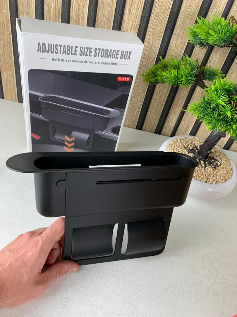 Boîte de Rangement Extensible entre les Sièges pour Voitures Y-916 – منظم أغراض في السيارة - Accessoires Auto/Moto - صورة حقيقية 9