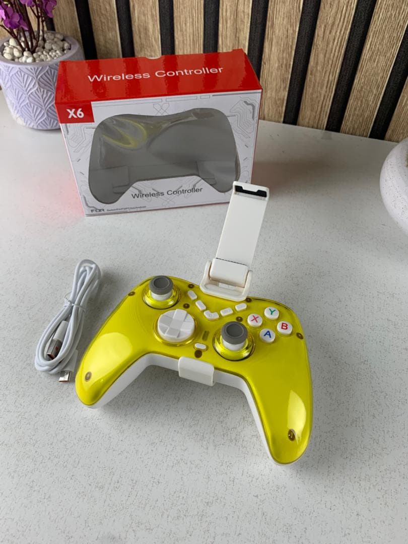 Manette de Jeu Sans Fil X6 Compatible P4,P3, Android, iOS, PC, Switch, TV Box – يد تحكم لاسلكية - Jouet & Gaming - صورة حقيقية 9