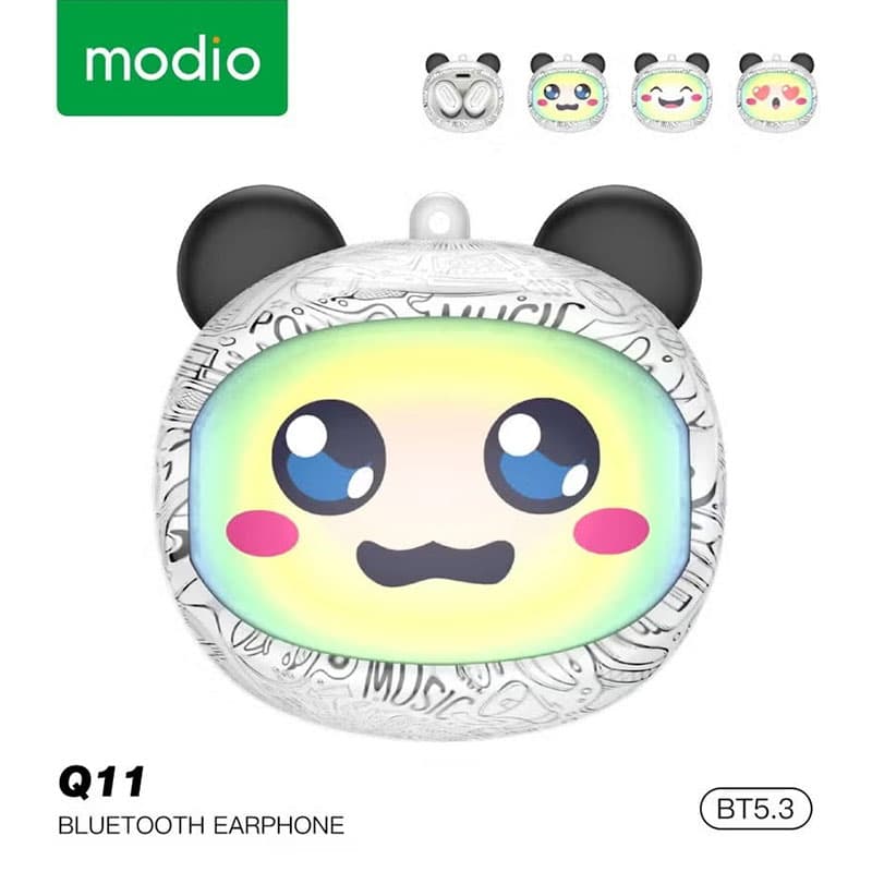 Écouteurs sans fil Modio Q11 BT5.3 avec design cute et coques interchangeables – سماعات لاسلكية جودة أصلية - Électronique - صورة 2