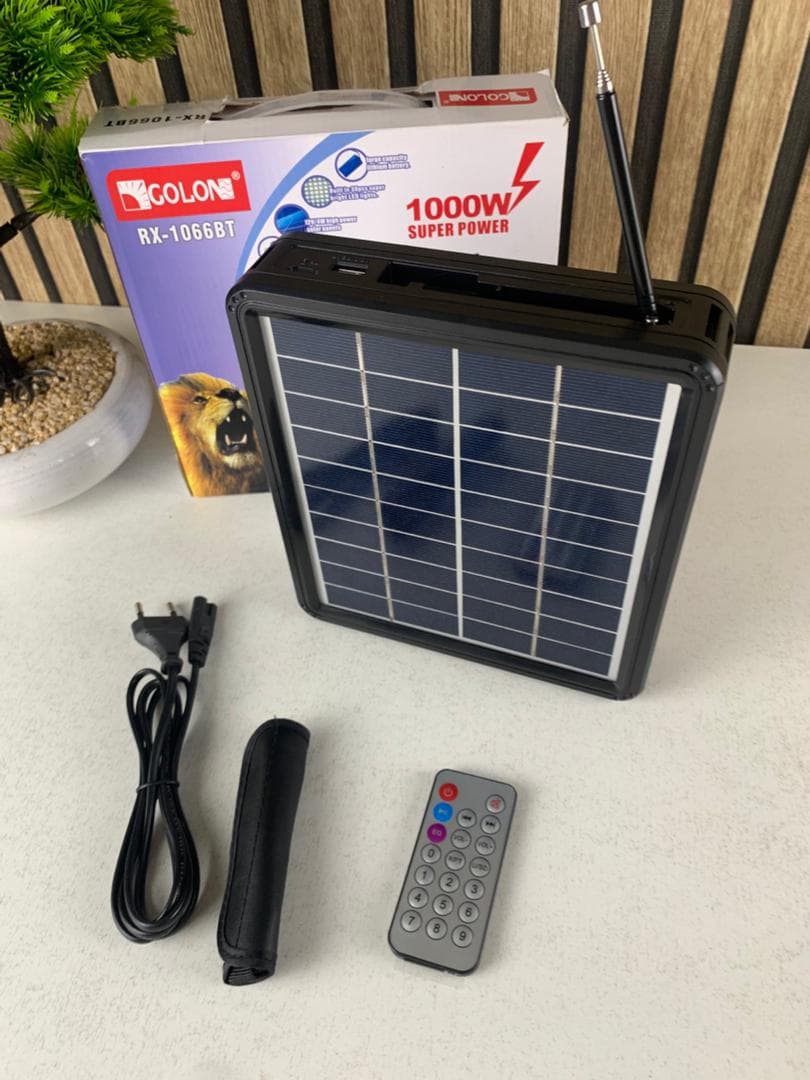 Kit d’Éclairage Solaire avec Haut Parleur Bluetooth RX-1066BT – طقم إنارة بالطاقة الشمسية - Camping et Randonnée - صورة حقيقية 9