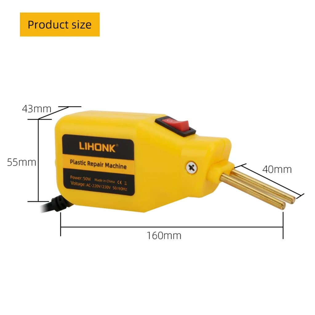 Mini Soudeuse de Plastique Parechoc 50W avec 200 agrafes inclus – جهاز تلحيم البلاستيك - Outillage et Bricolage - صورة 3
