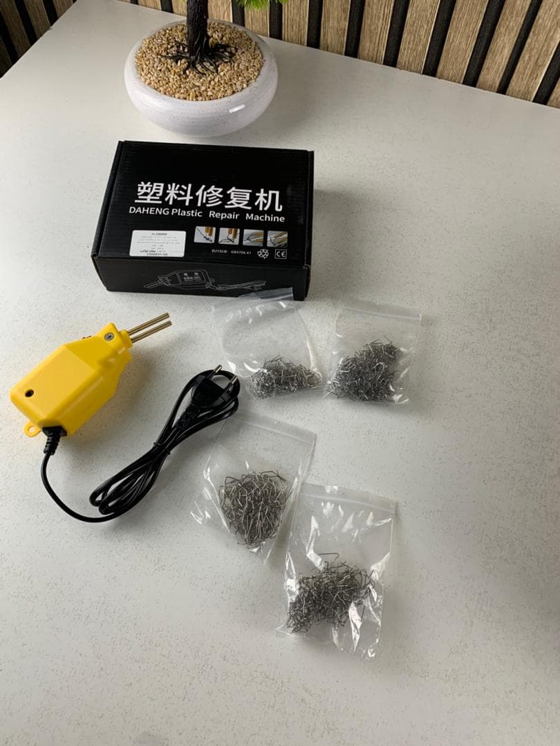 Mini Soudeuse de Plastique Parechoc 50W avec 200 agrafes inclus – جهاز تلحيم البلاستيك - Outillage et Bricolage - صورة حقيقية 8