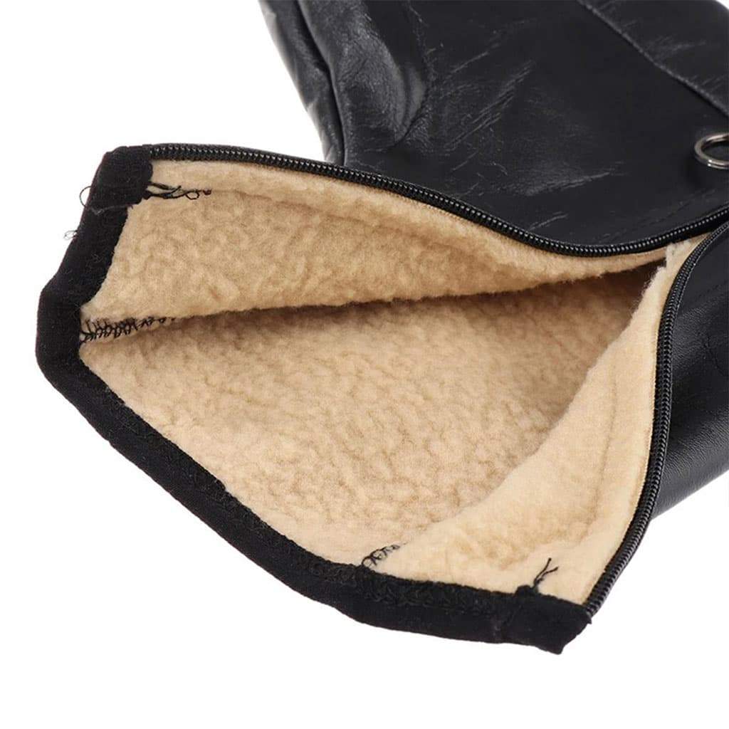 Paire de Chaussettes Chaudes d’hiver unisexes en cuir zippées - Divers - صورة 5