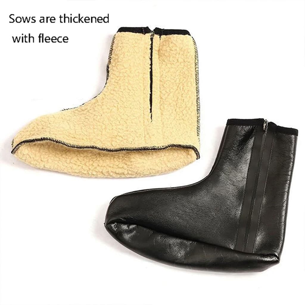 Paire de Chaussettes Chaudes d’hiver unisexes en cuir zippées - Divers - صورة 6