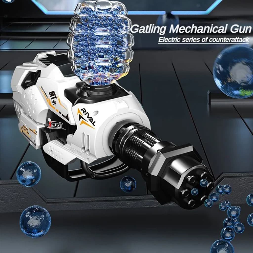 Gatling Canon Mécanique Pistolet à à Billes en Gel en Rafale – مسدس الطلقات الكريستالية - Jouet & Gaming - صورة 4