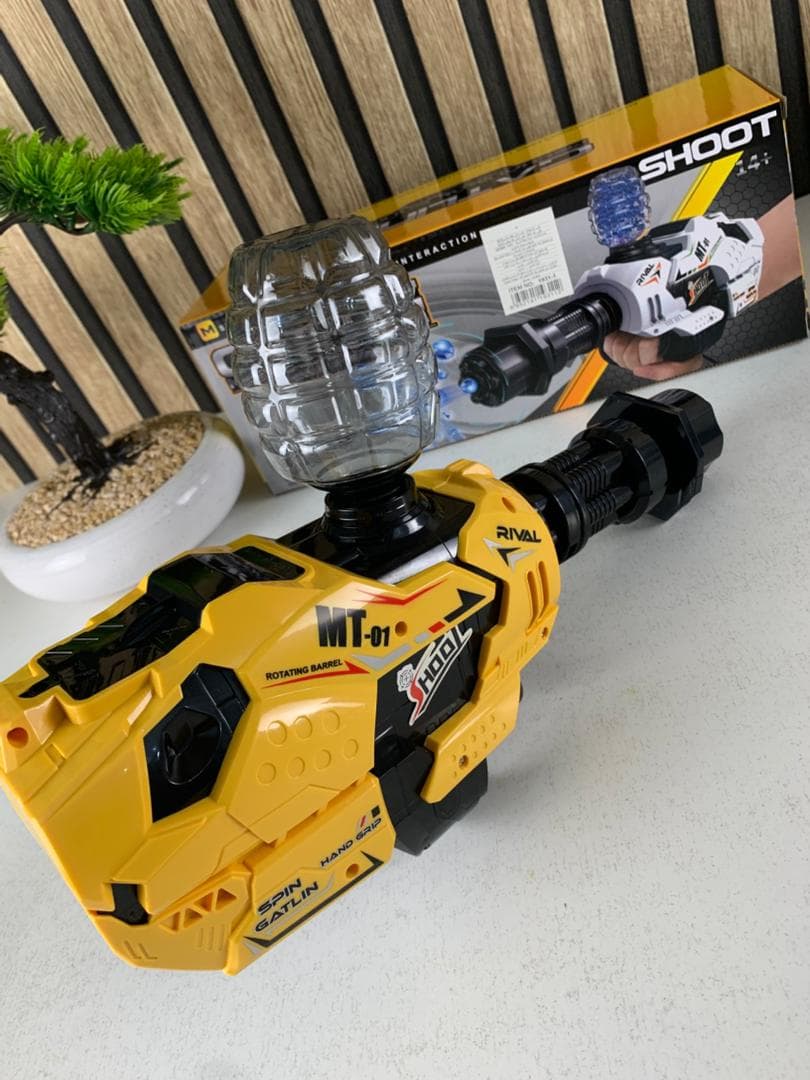 Gatling Canon Mécanique Pistolet à à Billes en Gel en Rafale – مسدس الطلقات الكريستالية - Jouet & Gaming - صورة حقيقية 10