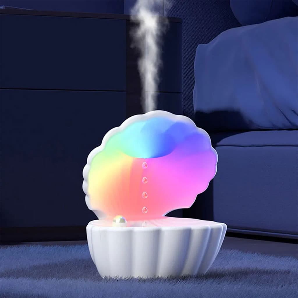 Humidificateur d’air et Haut Parleur BT avec lumière d’ambiance antigravité 550ml – مكبر صوت ومعطر جو على شكل محار البحر - Électronique - صورة 5