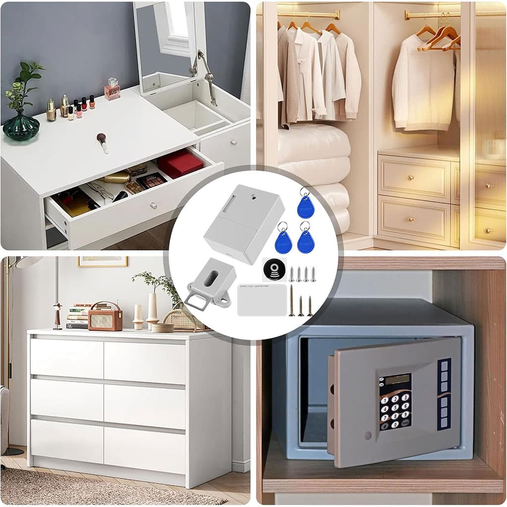 Serrure électronique d’armoire avec carte de déverrouillage – قفل درج ذكي مع بطاقة فتح - Électronique - صورة 4