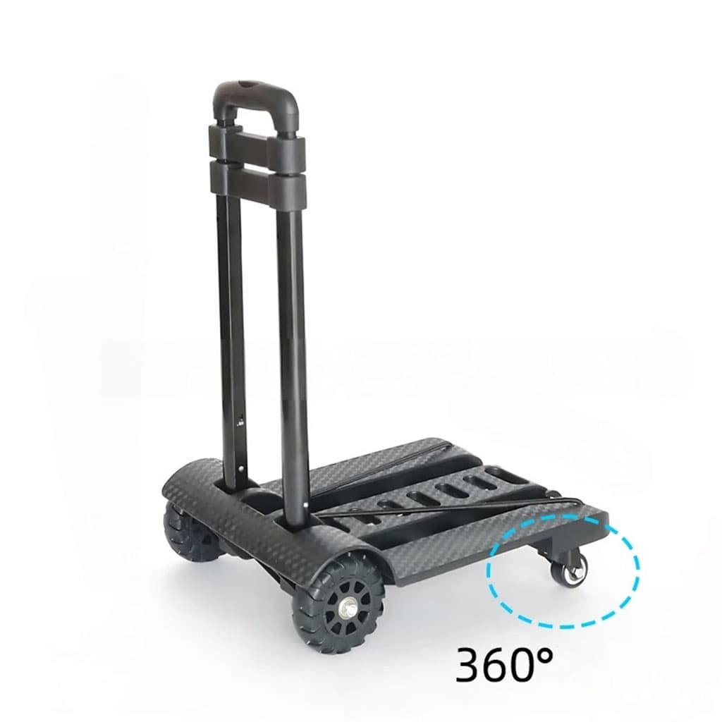 Chariot de manutention pliable et léger à 2 roues avec cordes élastiques – عربة خفيفة الوزن وقابلة للطي ذات عجلتين مع حبال مرنة - Divers - صورة 2