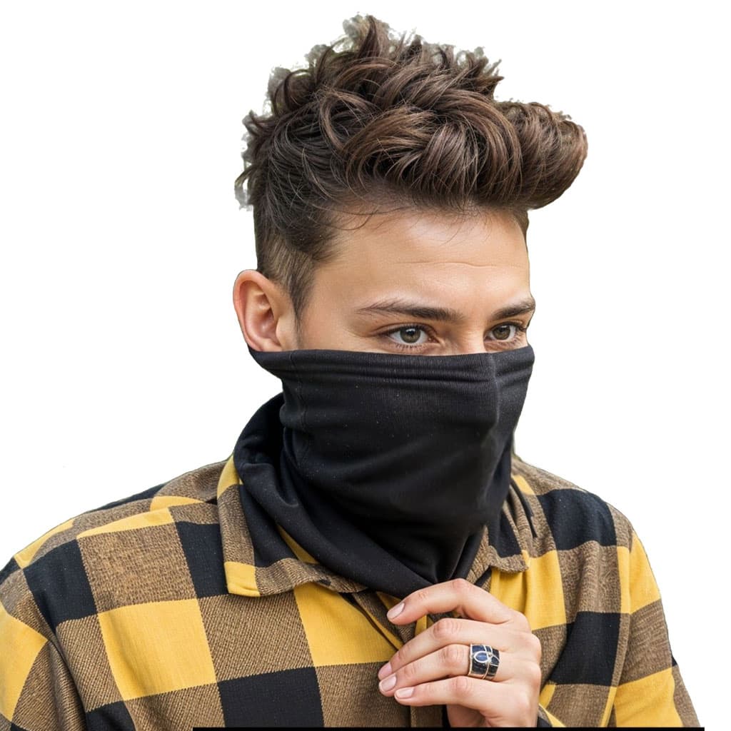 Cagoule Full-Face pour une protection complète du visage noir V2 – قناع وجه كامل - Produits de saison - صورة 4