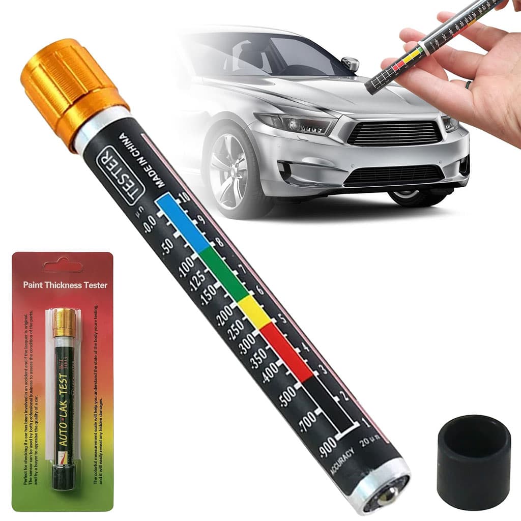 Testeur d’épaisseur de peinture avec échelle de pointe magnétique pour voitures - Accessoires Auto/Moto - صورة 1