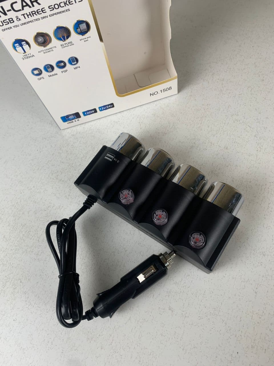 Olesson Extension allume cig-are OEM avec 2 ports charge rapide - Accessoires Auto/Moto - صورة حقيقية 7