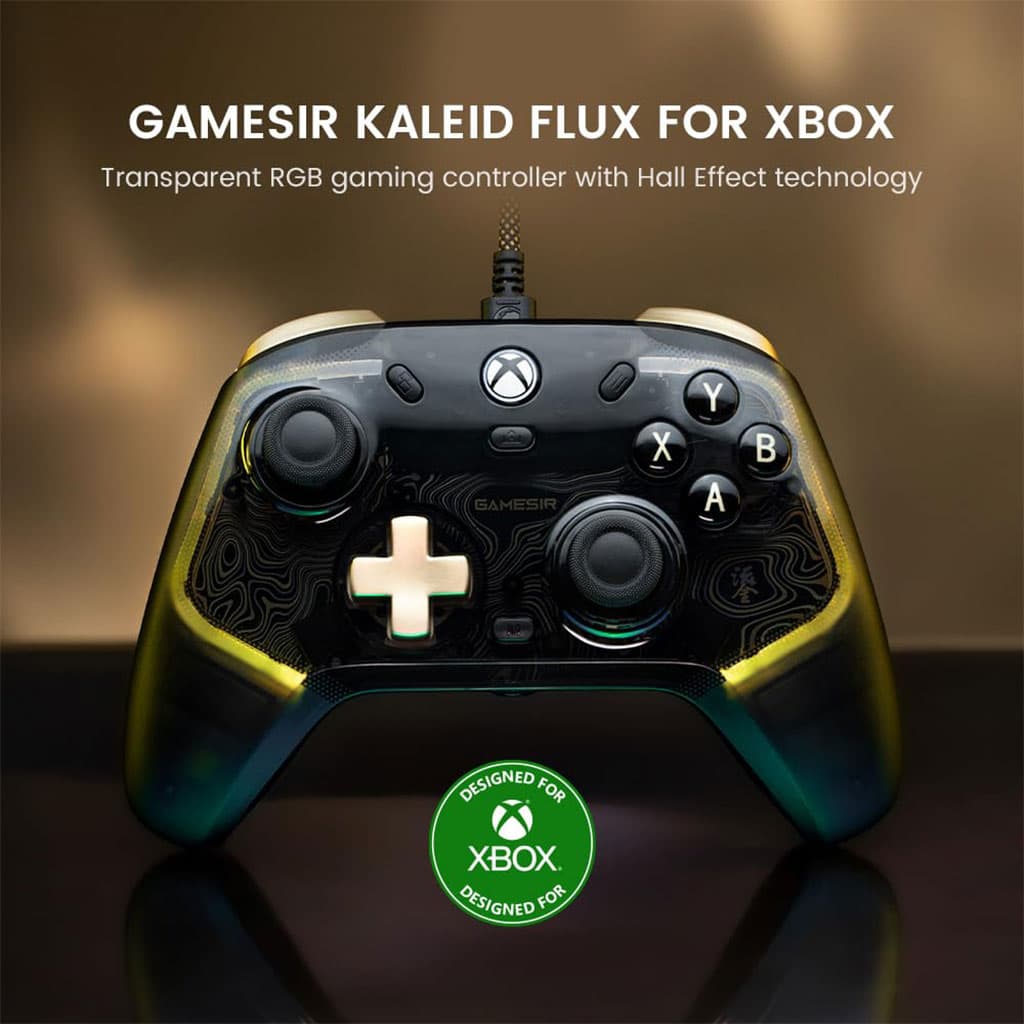 Manette filaire GameSir Kaleid Flux éclairage RGB pour Xbox – يد تحكم لاسلكية أصلية - Jouet & Gaming - صورة 2