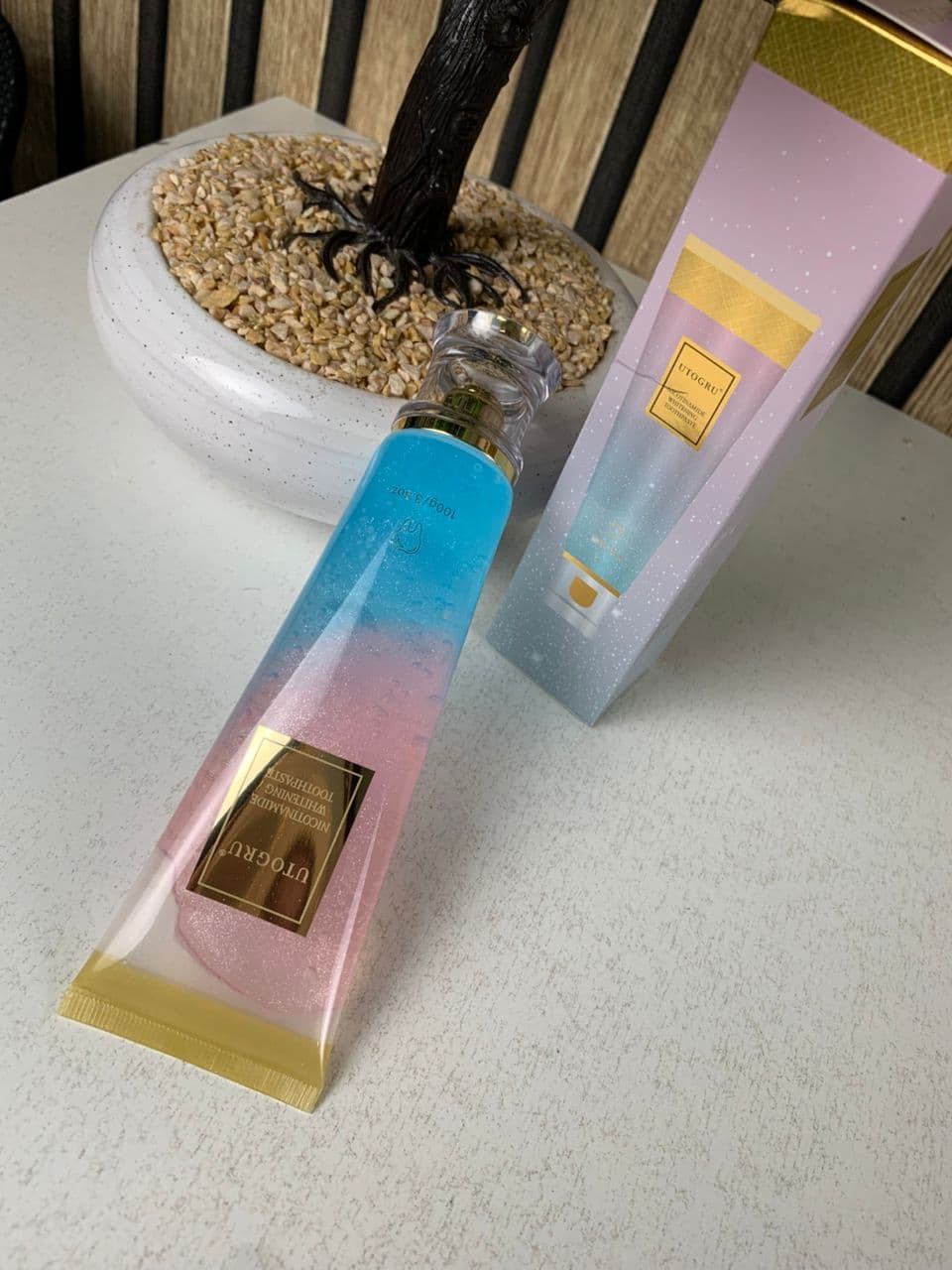Dentifrice blanchissant à la niacinamide UTOGRU Triple action blanchissante – معجون تبييض الأسنان - Soins et Beauté - صورة حقيقية 9