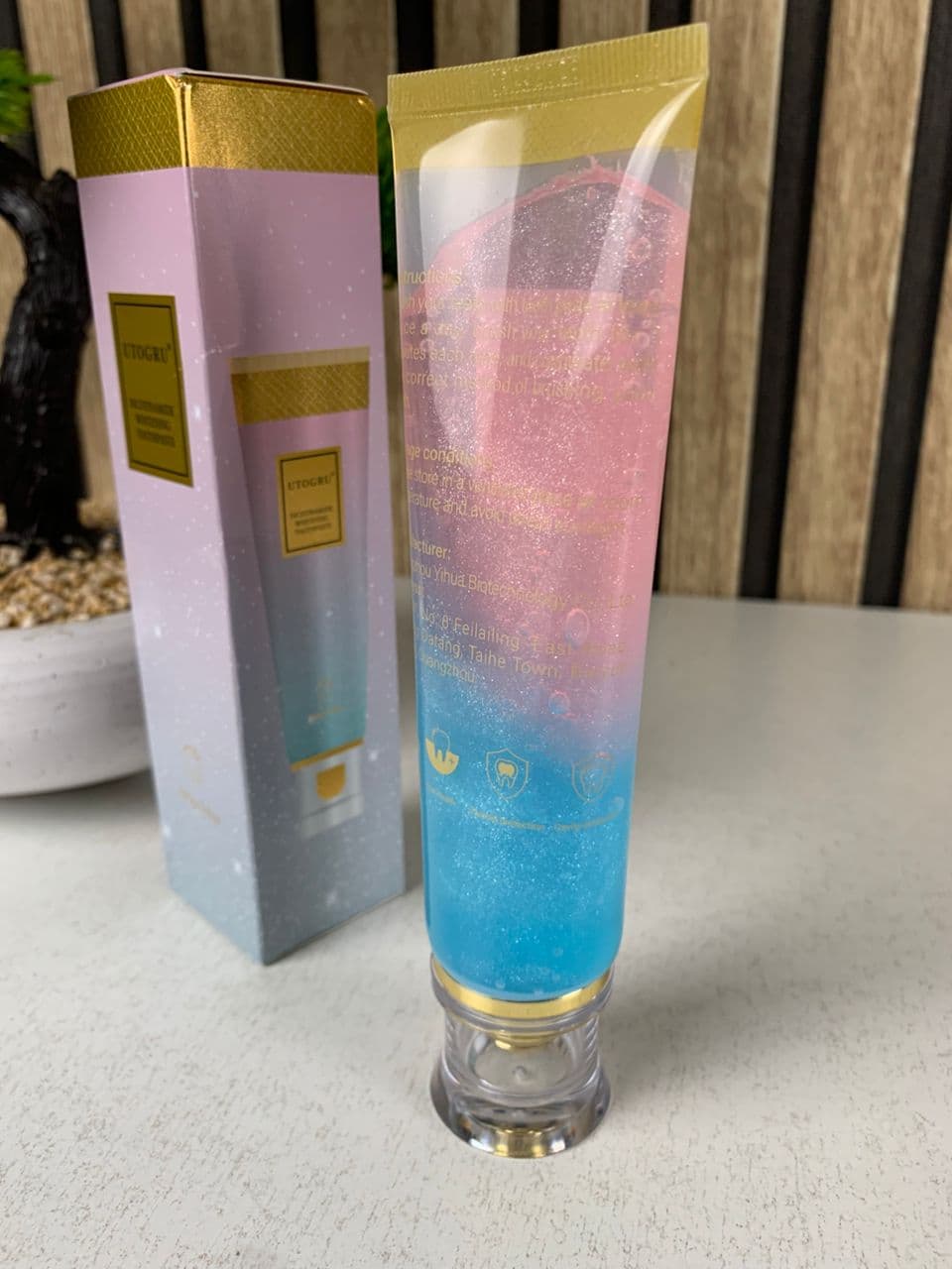 Dentifrice blanchissant à la niacinamide UTOGRU Triple action blanchissante – معجون تبييض الأسنان - Soins et Beauté - صورة حقيقية 10
