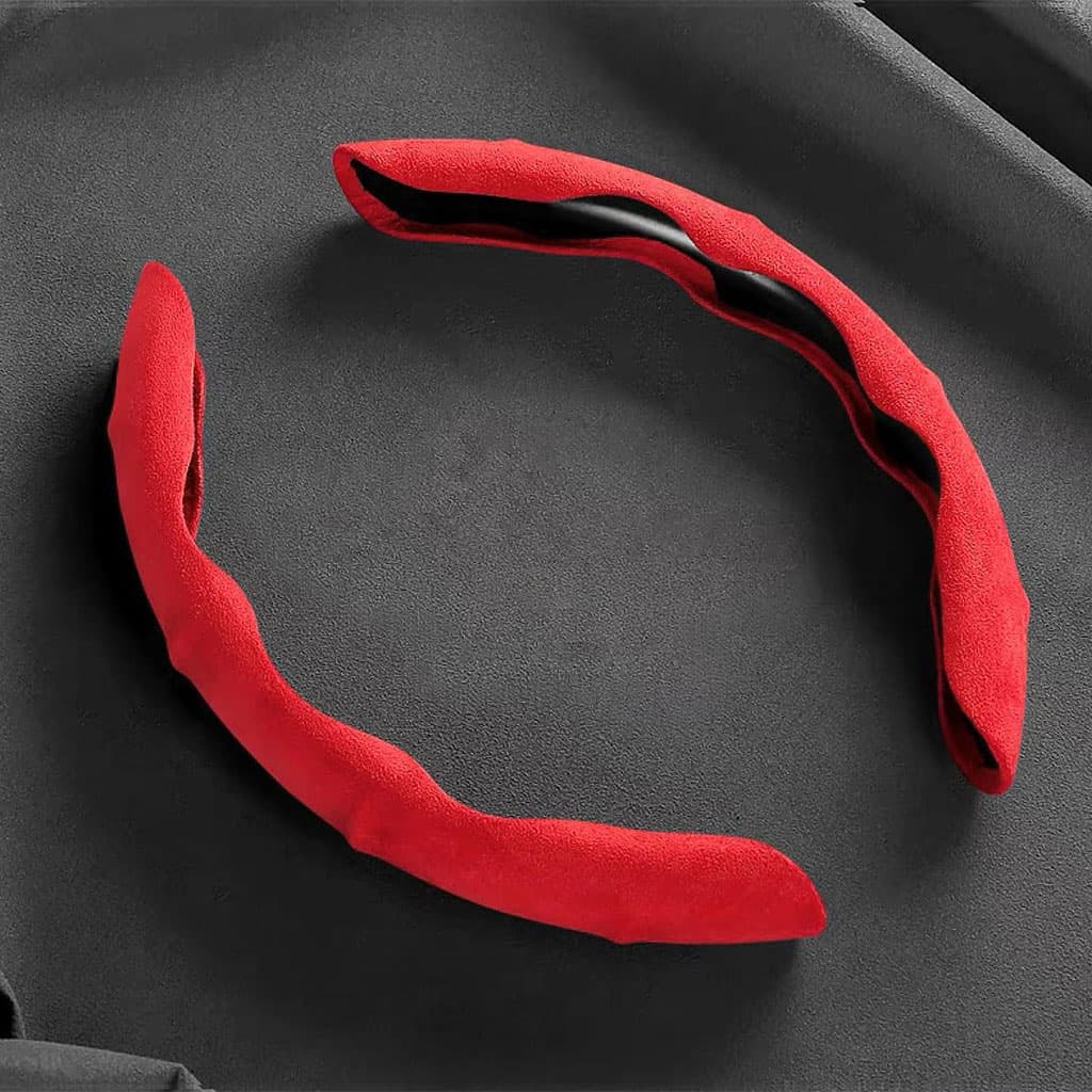 Housse de volant séparée tissue alcantara antidérapant – غطاء عجلة القيادة - Accessoires Auto/Moto - صورة 3