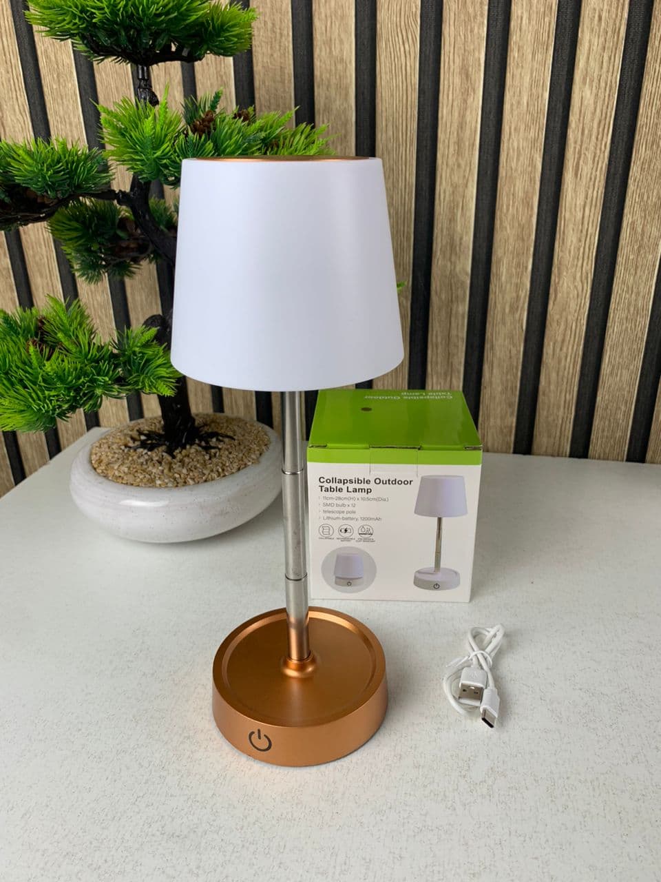 Lampe de chevet télescopique LED rechargeables lumière chaude – مصباح تيليسكوبي بإضاءة دافئة - Décoration - صورة حقيقية 9
