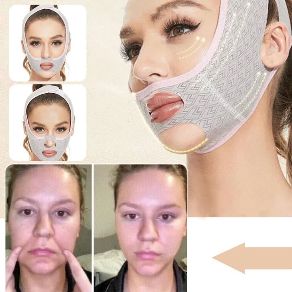 Masque pour visage V Face avec ceinture liftante A929 – قناع شد الوجه للنساء - Soins et Beauté - صورة 5