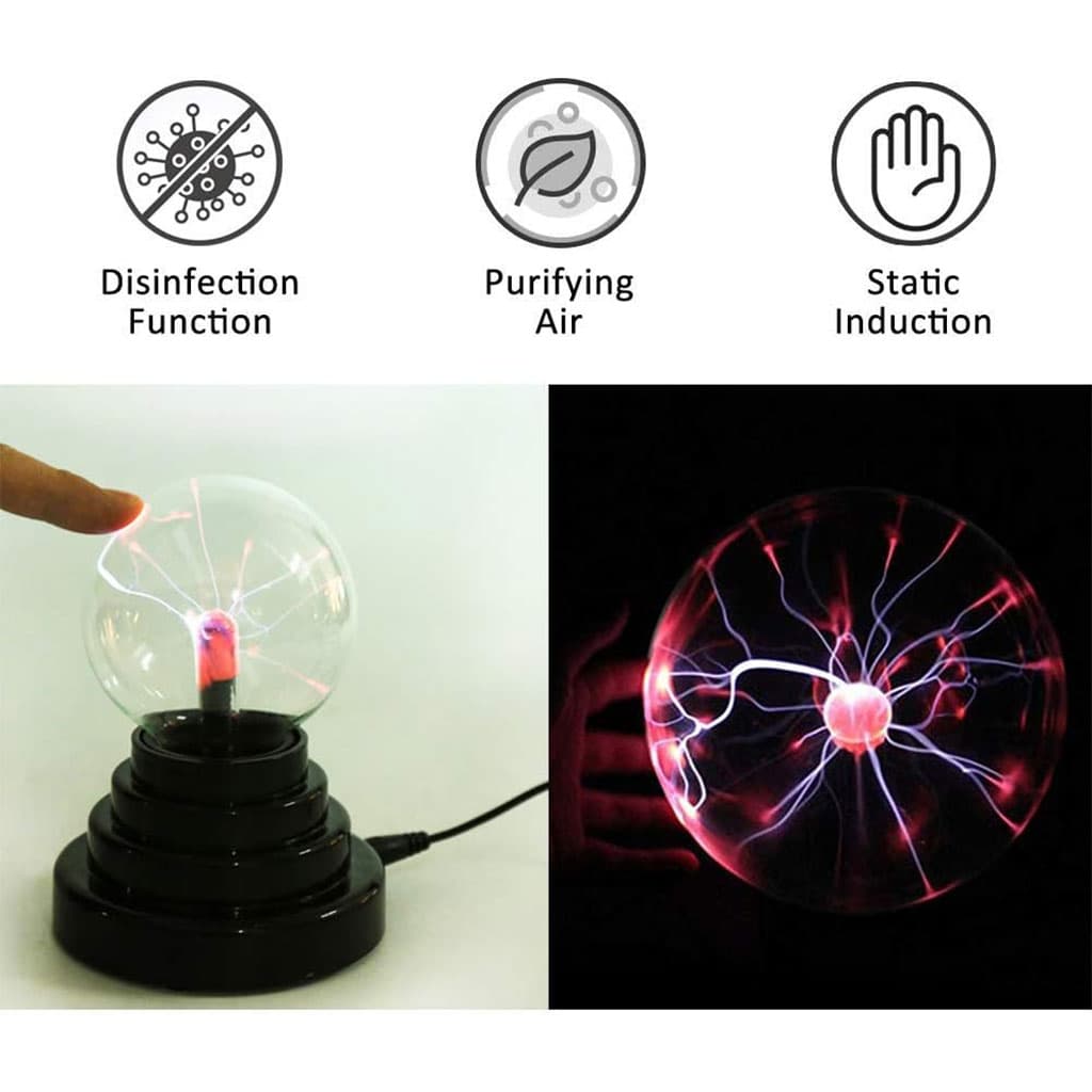 Lampe boule plasma sphérique ionique tactile – مصباح بلازما - Électronique - صورة 6