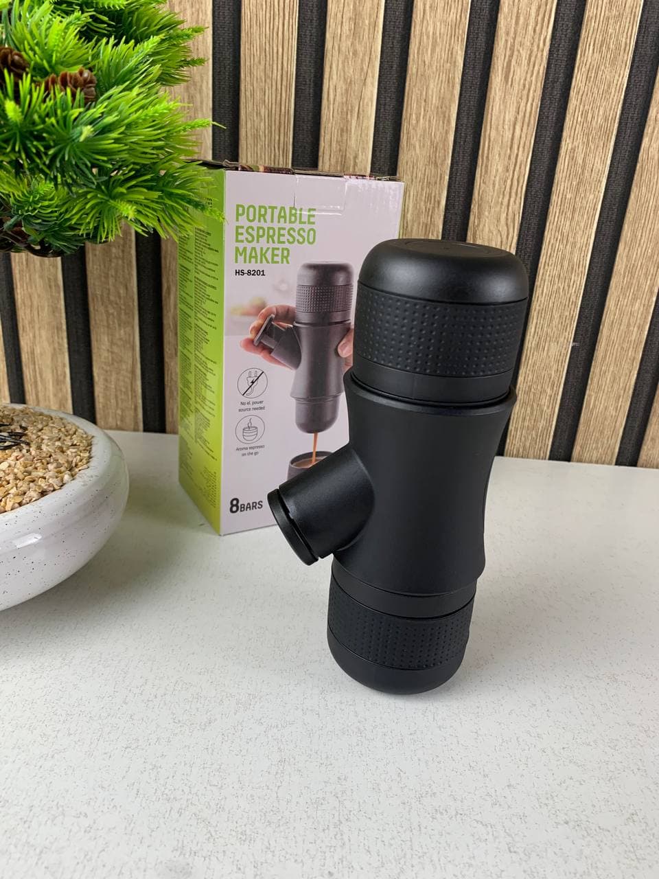 Machine à expresso portable idéale pour le déplacement et et les activités de plein air – ماكينة صنع القهوة محمولة - Maison - صورة حقيقية 10