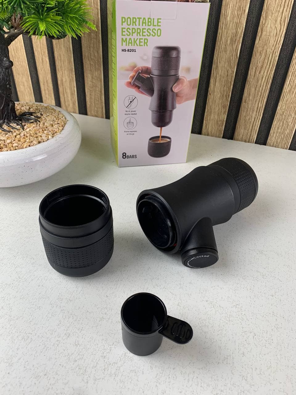 Machine à expresso portable idéale pour le déplacement et et les activités de plein air – ماكينة صنع القهوة محمولة - Maison - صورة حقيقية 11