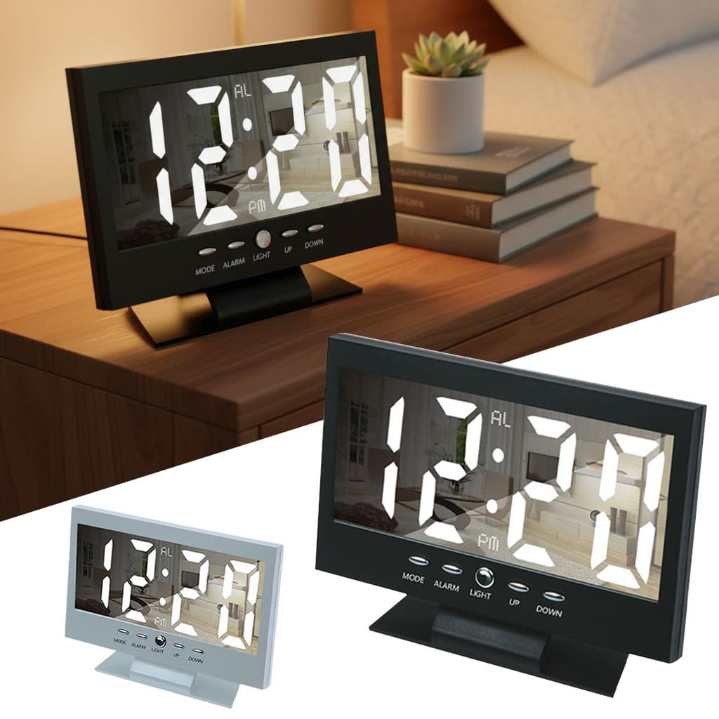Réveil Numérique Miroir LED Moderne DS-8082L – ساعة منبه رقمي - Électronique - صورة 1