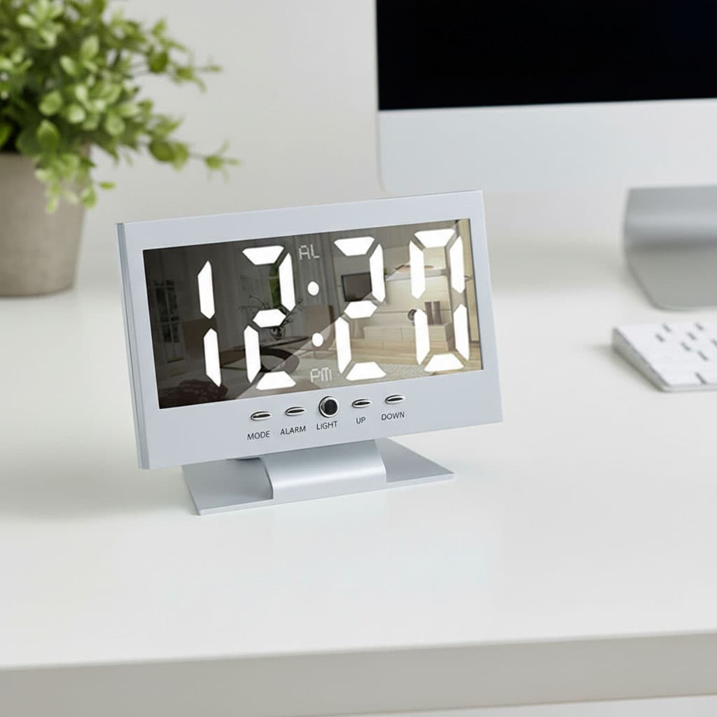 Réveil Numérique Miroir LED Moderne DS-8082L – ساعة منبه رقمي - Électronique - صورة 7
