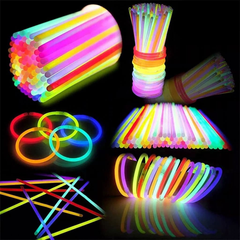 Glow Sticks Bulk Party Favors 50pcs 8inch Party Time - أساور مضيئة للحفلات - Jouet & Gaming - صورة 2
