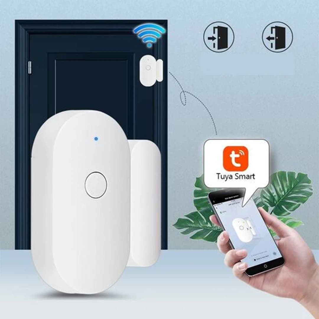 Détecteur de porte et fenêtre WiFi avec alarme capteur magnétique - مستشعر الأبواب والنوافذ الذكي - Électronique - صورة 1