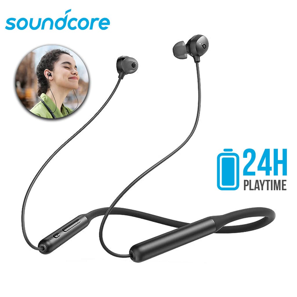 Écouteurs tour de cou Bluetooth Anker Soundcore Life U2 24 h d’autonomie - سماعات رياضية أصلية - Électronique - صورة 1