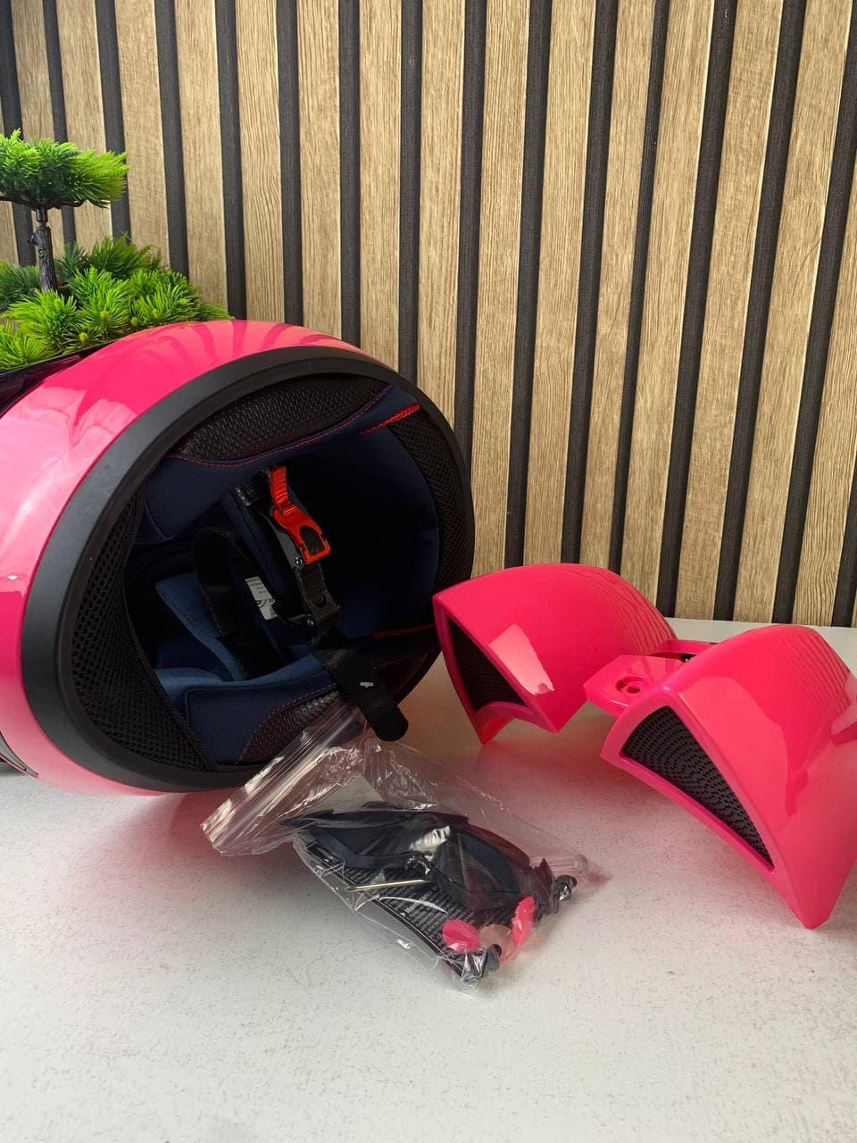 Casque de moto pour femme et fille avec oreilles de chat - خوذة احترافية للنساء - Accessoires Auto/Moto - صورة حقيقية 10