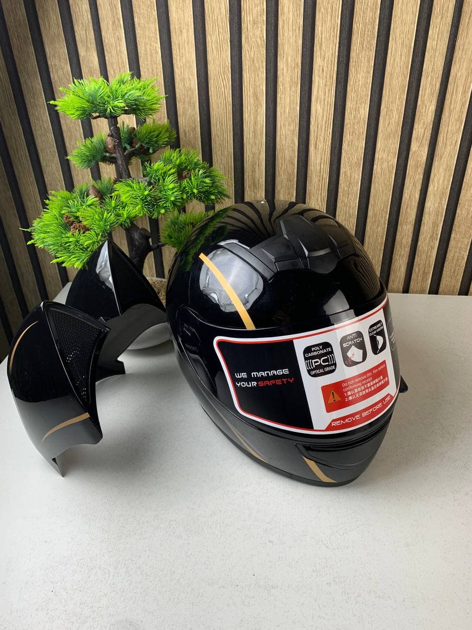 Casque de moto pour femme et fille avec oreilles de chat - خوذة احترافية للنساء - Accessoires Auto/Moto - صورة حقيقية 11