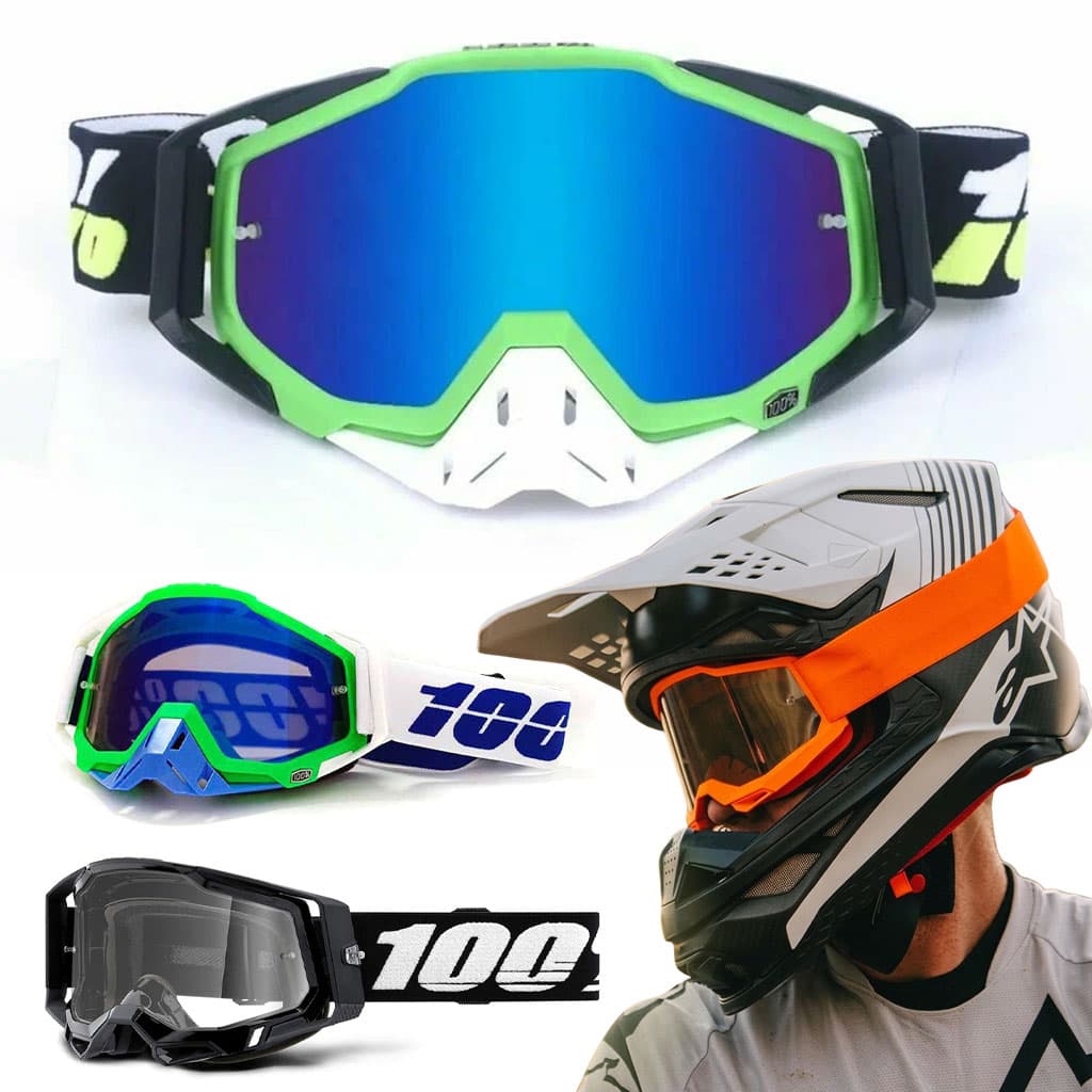 Lunettes Motocross RX Goggles RaceCraft Protection Totale Coupe-vent - نظارات سائقي الدراجات - Accessoires Auto/Moto - صورة 1