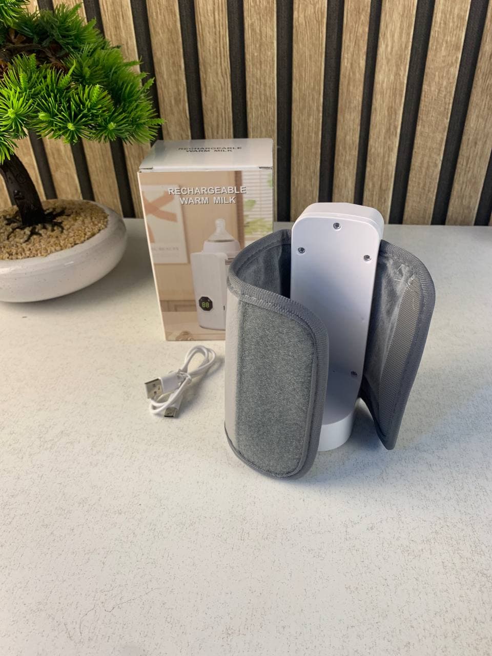 Chauffe-biberon portable rechargeable avec écran LCD et Température réglable - سخان قارورة الحليب - Maternité - صورة حقيقية 9