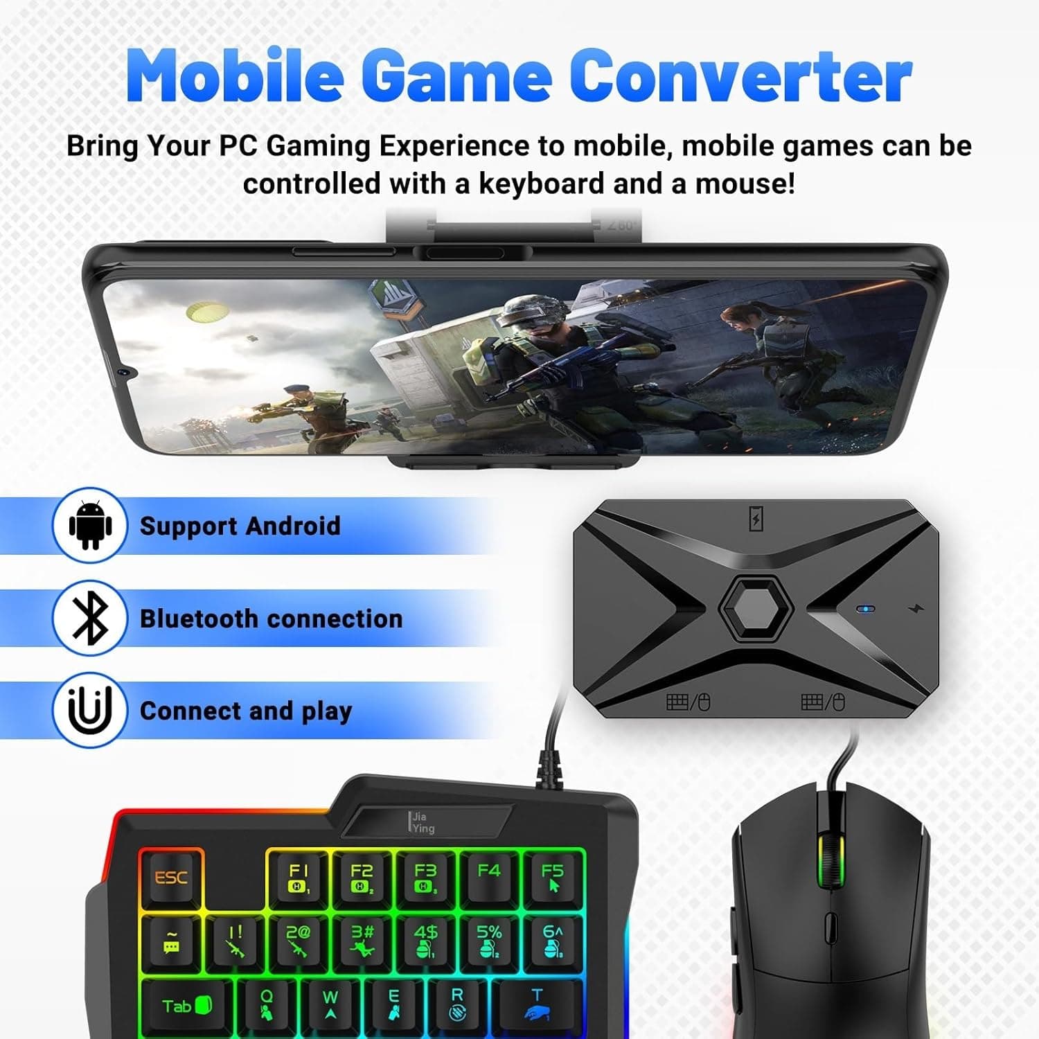 Convertisseur de clavier et de souris M1 Pro pour Smartphone et Tablette Android - محول لوحة مفاتيح وماوس للألعاب أندرويد - Jouet & Gaming - صورة 4