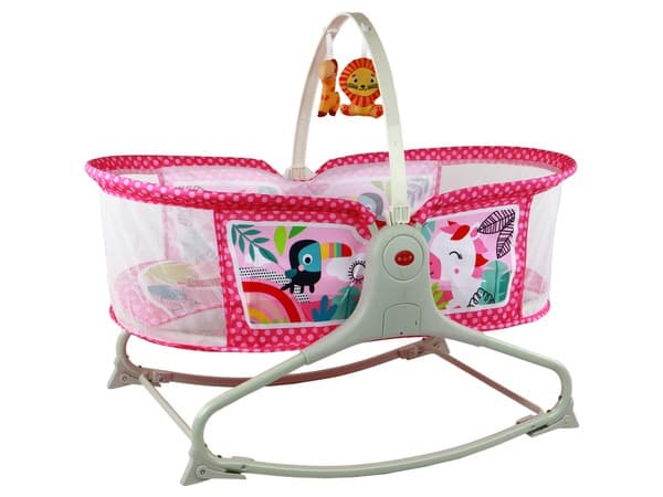 Bassinet Berceau, Lit à bascule avec tapis 2en1, sons et vibrations pour Bébé - سرير أطفال هزاز مع حصيرة - Maternité - صورة 2