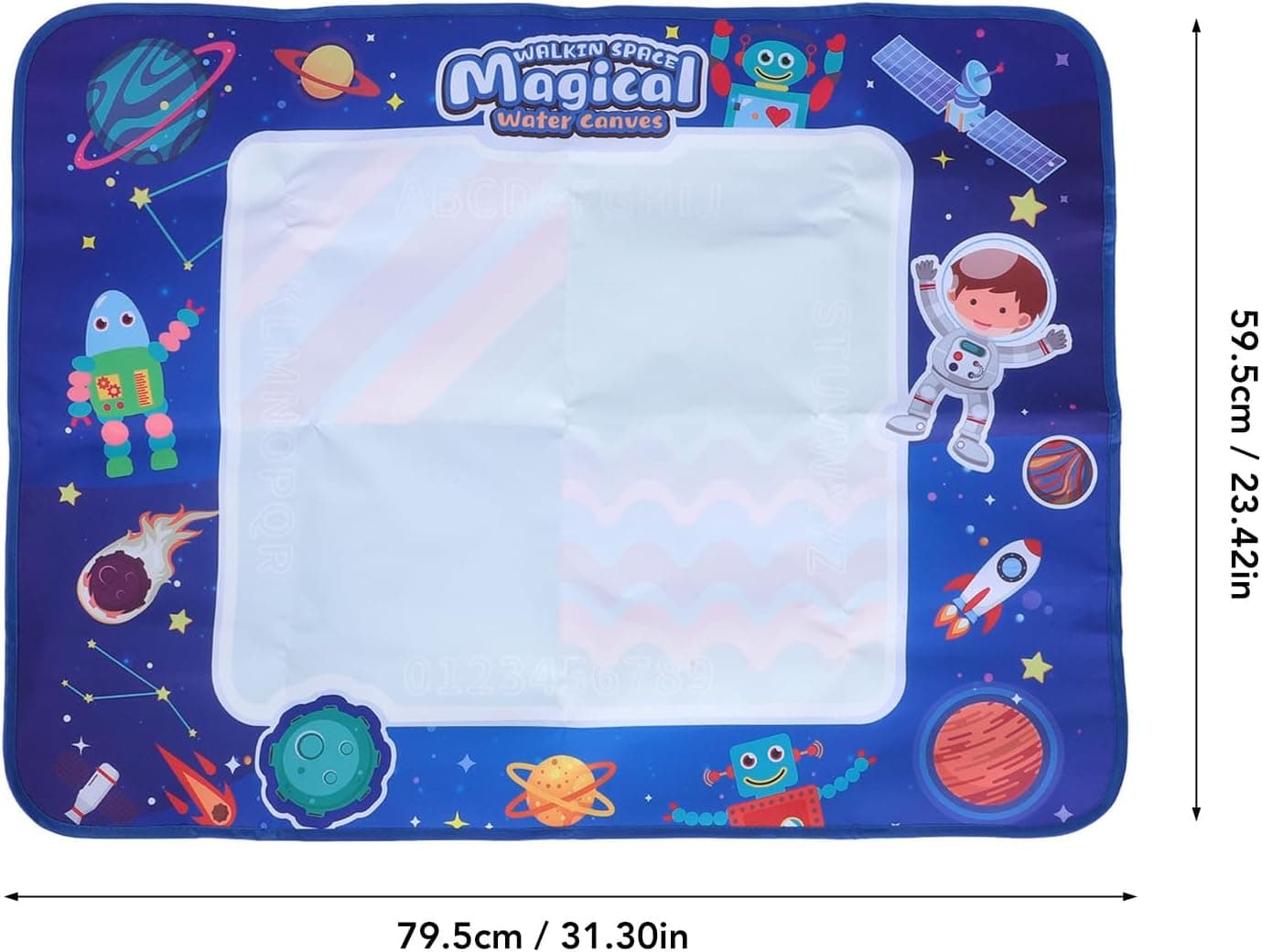 Tapis Water Canevas réutilisable et lavable pour enfants avec zone d'entraînement alphanumérique - بساط تلوين للأطفال - Jouet & Gaming - صورة 15