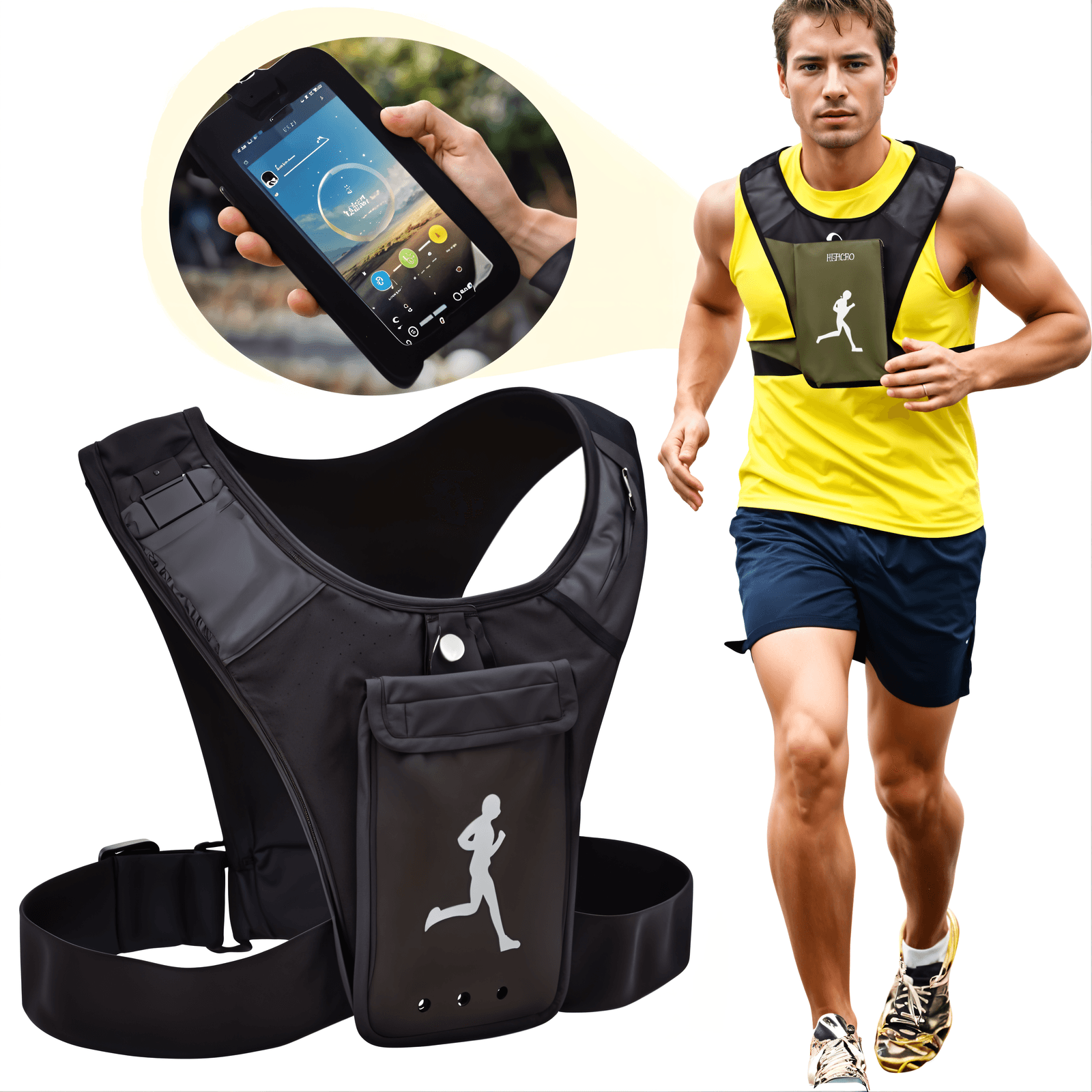 Gilet Support de téléphone pour sports unisex - سترة رياضية لحمل الهاتف للجنسين - Sport - صورة 1