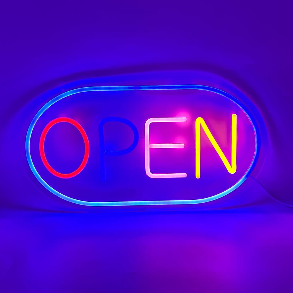 Panneau LED Neon Signe Open - لوحة مضيئة لواجهة محل - Électronique - صورة 2