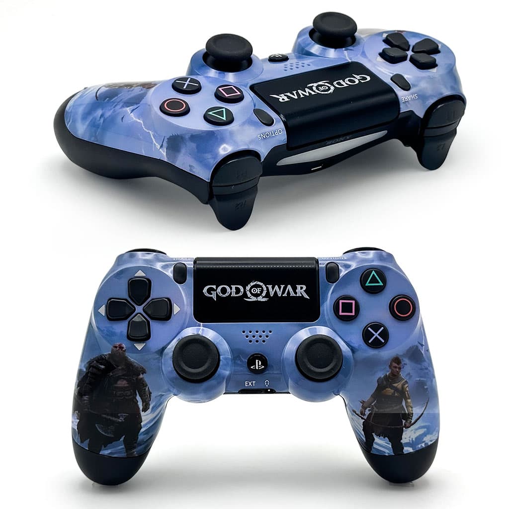 SONY DualShock Manette PS4 Sans Fil, Batterie Rechargeable (High Copy) – Edition Ragnarok - Jouet & Gaming - صورة 1