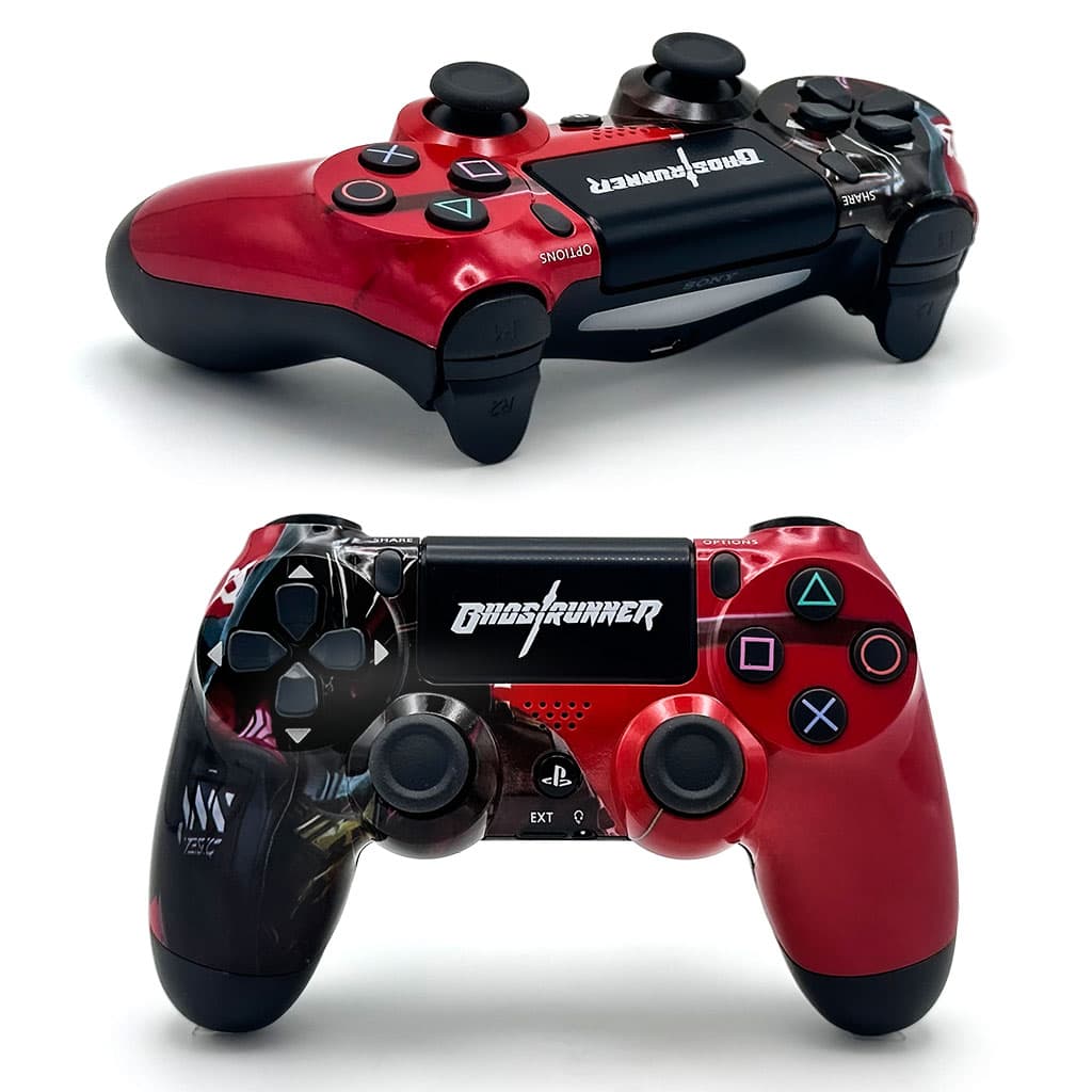 SONY DualShock Manette PS4 Sans Fil, Batterie Rechargeable (High Copy) – Edition Ghost Runner - Électronique - صورة 1